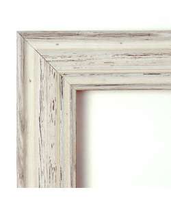Large Country Whitewash Wall Mirror  