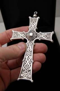 Ornate Sterling Silver Bishop Pectoral Cross + chalice +  