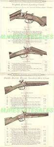 1884 Moore Muzzle Loader English Dbl. Barrel Shotgun AD  