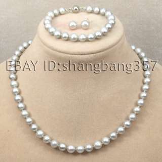   white black pink Freshwater AA Pearl Necklace bracelets earrings S49