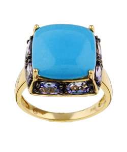 Encore by Le Vian 14k Gold Turquoise and Tanzanite Ring   