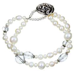 Charming Life Sterling Silver Pearl Mermaid Bracelet (4 8.5 mm 