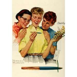  1959 Ad Norman Rockwell Art Parker 61 Capillary Pen 