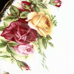   Albert Old Country Roses Rim Soup Bowls (Set of 4)  