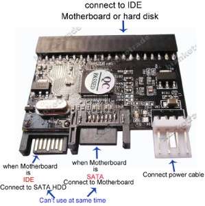 SATA to IDE and IDE to SATA Adapter Convertor Combo 08#  