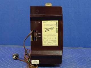 Working Vintage Zenith R509 R Radio E76  
