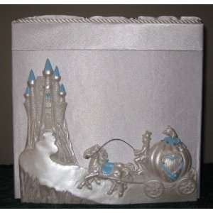  White Cinderella Card Box with Blue Accents Everything 