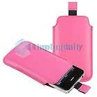   Pink Pull Leather Pouch Cover Case For iPhone 4 G 4S USA Fast Shipping
