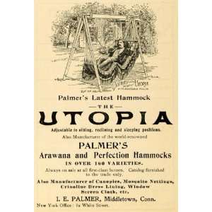   Utopia Hammock Adjustable Pillow   Original Print Ad