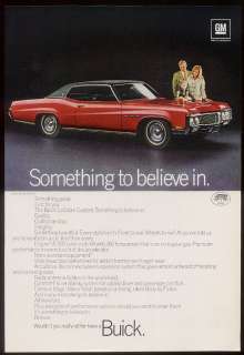 1970 red Buick LeSabre Custom coupe car photo ad  