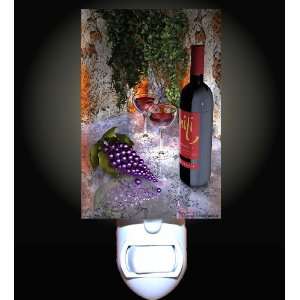  Merlot Wine and Grapes Decorative Nightlight