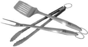 Weber 3 Piece, Stainless Steel Grill Tool Set  