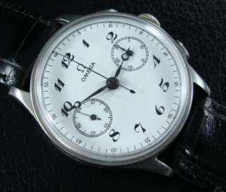 EXCELLENT OMEGA CAL 33.3 MENS CHRONOGRAPH 36.5 mm  