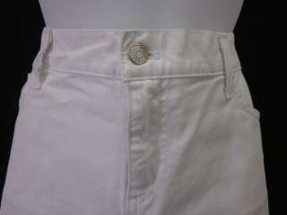 RALPH LAUREN White Denim Mini Skirt Sz 32  