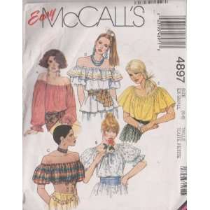 Misses Tops McCalls Sewing Pattern 4897 (Size 6 8)