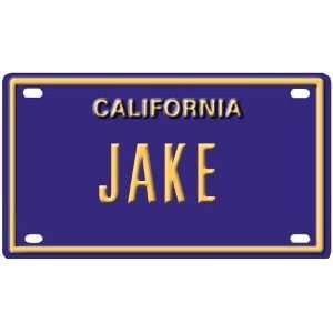    Jake Mini Personalized California License Plate 