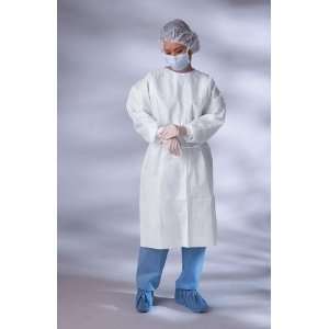 Medline NONLV350XL Microporous Isolation Gown   White   X Large   Case 