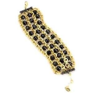  Rachel Reinhardt Gia Multi Row Bead and Chain Bracelet 