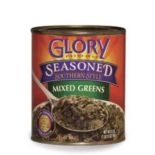 Glory Foods, Greens Mixed Seasoned, 27 Ounce (12 Pack)