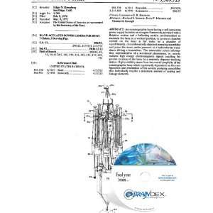  NEW Patent CD for WAVE ACTUATED POWER GENERATOR BUOY 