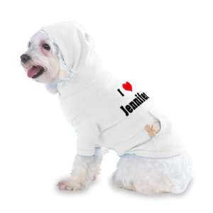   Jennifer Hooded (Hoody) T Shirt with pocket for your Dog or Cat MEDIUM