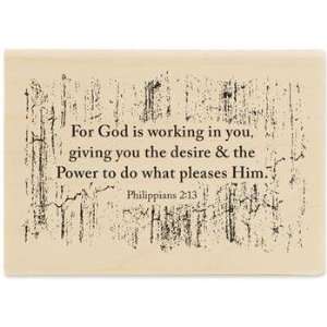  God is Working   Rubber Stamps Arts, Crafts & Sewing