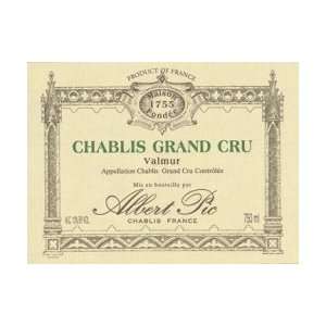  2001 Albert Pic Chablis Grand Cru Valmur 750ml Grocery 