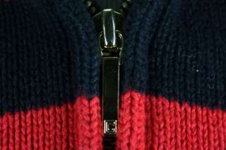 Vintage Chaps Ralph Lauren 100% Cotton Blk/Red Southwestern XL Zipper 