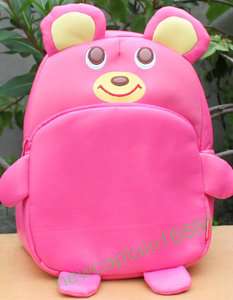 NWT BABY TODDLER GIRLS SCHOOLBAG BACKPACK PINK BEAR  