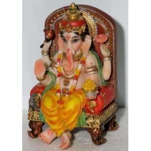  Indian Statues Ganesh Throned