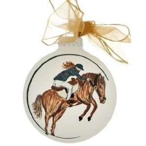  Female Equestrian Christmas Ornament