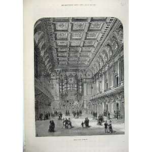   1873 Interior Bolton New Townhall Architecture Print