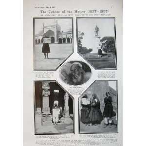    1907 Jubille Mutiny Delhi King Hindu Pillars Mosque