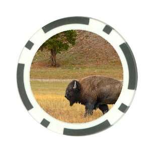 Buffalo bison Poker Chip Card Guard Great Gift Idea