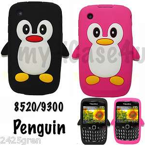 Penguin Blackberry 8520 / 9300 Silicone Case Cover Soft new  