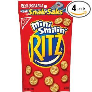 Ritz Smilin Crackers, 5.2 Ounce Boxes (Pack of 4)  Grocery 