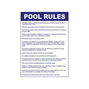  Delaware Pool Rules Sign 2009Wa1824E