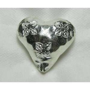   Tribe Silver   Large Hammered Snowflake Heart Arts, Crafts & Sewing