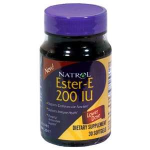  Natrols Ester E 200Iu 30 soft gel