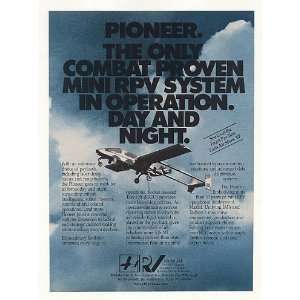    1987 Mazlat Pioneer Mini RPV System Print Ad