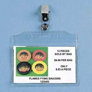 Plastic Clip I.D. Badge Holders   25 pcs
