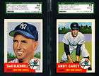 1953 Topps 1991 Archives 2 Yankees w/ Andy CAREY BURDE