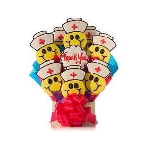 Nurses Thank You Smiles Cookie Bouquet  Grocery & Gourmet 