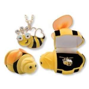  Bee Animal Necklace in Bee Box Case Pack 24 Everything 