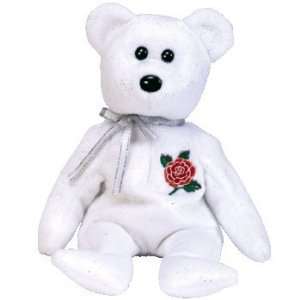    TY Beanie Baby   ROSE the Bear (UK Exclusive) Toys & Games