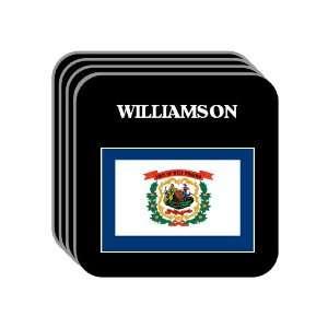 US State Flag   WILLIAMSON, West Virginia (WV) Set of 4 Mini Mousepad 