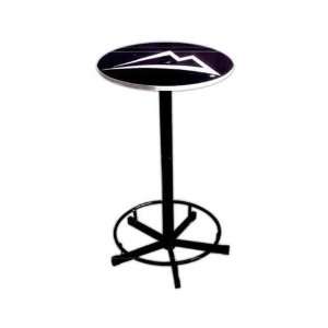  High bar table made of resin / steel construction with 
