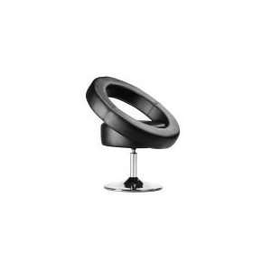  Zuo Mars Lounge Chair Black Leatherette
