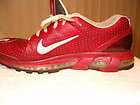 Nike Air Max beautiful running shoes, 2003 red & gray, excellent 