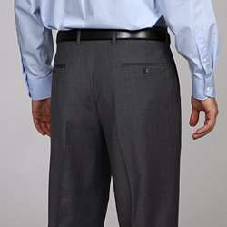 Dunning Mens Grey Pleated Pants  